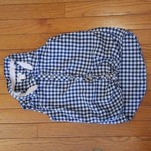 Girls sleeveless woven gingham top by Cat and Jack size 7/8
